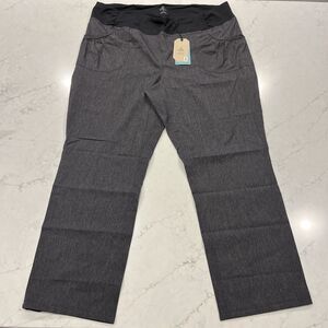 Prana NEW Summit Pant Plus Womens 3X Charcoal Outdoor Stretch Pockets HIking